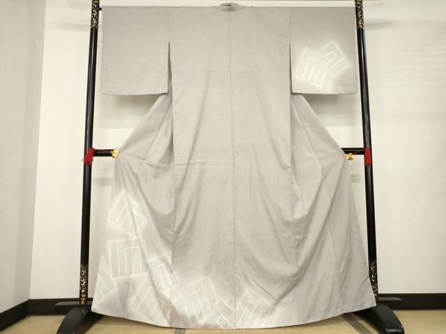 平和屋着物●訪問着　紬地　源氏香　暈し染め　正絹　逸品　AABB4475ck(4)