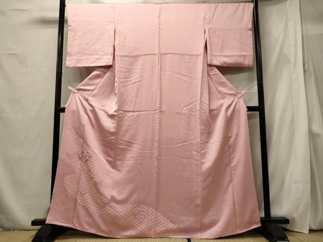 Kimono - 平和屋着物■中国三大刺繍　相良刺繍　色留訪問着　絞り　青海波文　正絹　逸品　CABF5775oy