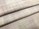 平和屋着物●上質な紬 花織 変わり市松文様 正絹 逸品 未使用 DAAT1478tw