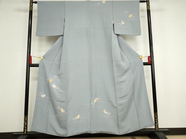 平和屋着物■訪問着 駒刺繍 誰が袖花文 金彩 正絹 逸品 AAAQ6090cs