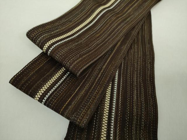 ■■■　サイズ　■■■ 長さ 374cm 幅 9.5cm程 ■■■　商品詳細　■■■ 【正絹・未使用】 状態は一度も締めておらず 特に目立ったシミ汚れなどもなく大変良い状態です。 本場筑前博多織は、 福岡県福岡市博多区やその周辺で生産される...