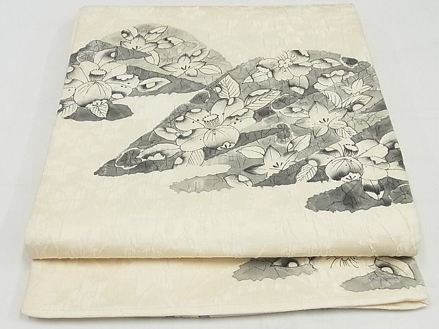 平和屋着物◎太鼓柄袋帯 ふくれ織 辻が花 正絹 逸品 AAAH2367Aex