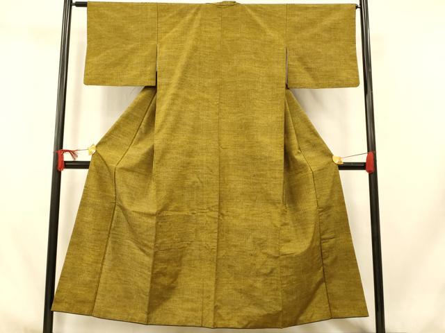 Uramono - 平和屋着物■上質な紬　幾何学文様　暈し染め　正絹　逸品　AABI5817fw