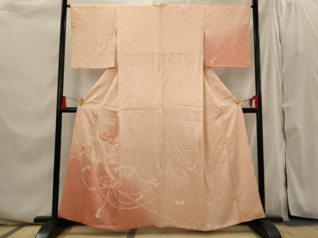 平和屋着物■訪問着　駒刺繍　組み紐文様　暈し染め　正絹　逸品　AABI6377st