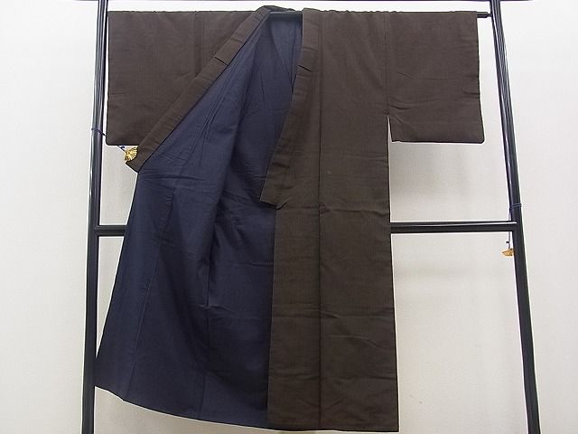 平和屋着物■男性　紬　縞　逸品　BAAH1952hv