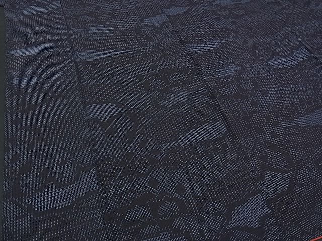 平和屋着物■上質な紬　亀甲霞文　逸品　BAAH1996hv