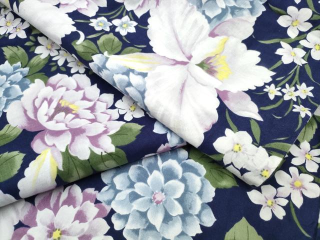 平和屋着物∴夏物　浴衣　草花尽くし　綿　逸品　CAAW1124ng