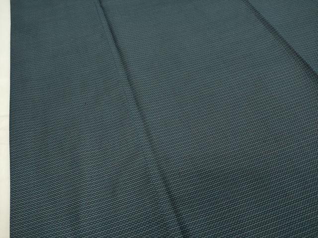 平和屋着物●男性　紬　アンサンブル　120亀甲　正絹　逸品　CAAX5857gh