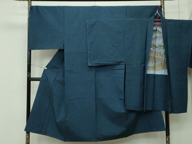 平和屋着物■極上　男性　紬　アンサンブル　百入茶色　逸品　未使用　CZAA3522s5(4)