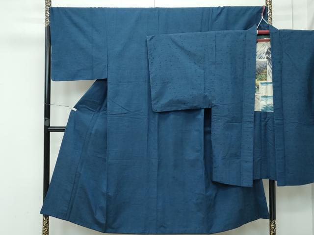 平和屋着物■極上　男性　紬　髭紬羽織セット　褐返色　逸品　CZAA3524s5