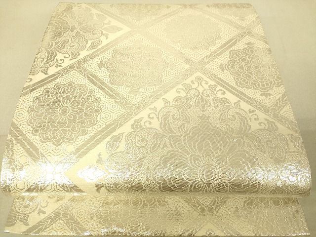 平和屋着物◎六通柄袋帯 嵐山 純銀箔 逸品 DAAG5922tw