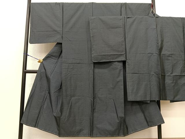 平和屋着物●男性 本場大島紬 アンサンブル 80亀甲 正絹 逸品 BAAO8791fw