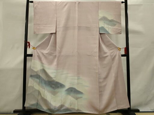 平和屋着物■訪問着 手描き 風景文 暈し染め 正絹 逸品 AAAT5503sx 平和屋着物■訪問着 手描き 風景文 暈し染め 正絹 逸品 AAAT5503sx