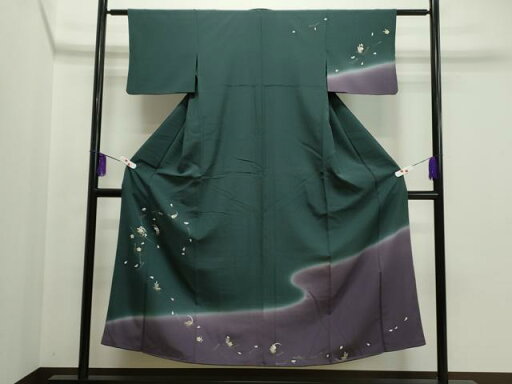 平和屋着物●訪問着 吹き寄せ文 暈し染め 金彩 正絹 逸品 CAAL8554ze 平和屋着物●訪問着 吹き寄せ文 暈し染め 金彩 正絹 逸品 CAAL8554ze