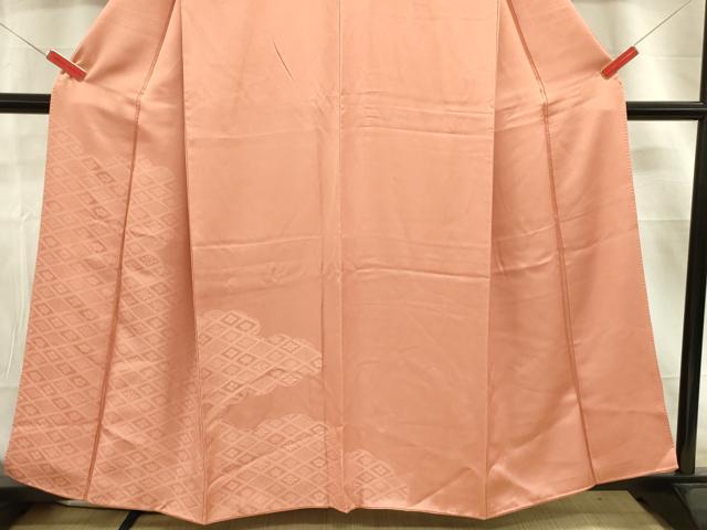 平和屋着物■豪華色留袖　花菱地紋　宍色　正絹　逸品　DABA6281op