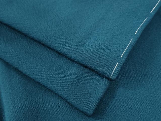 平和屋着物●上質な色無地 藍色 正絹 逸品 未使用 CAAZ3148yc