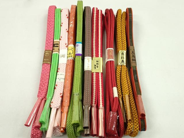 Other - 平和屋着物●和装小物　帯締め10本セット　奈良組　本場大島紬　逸品　未使用　CABF7410ju