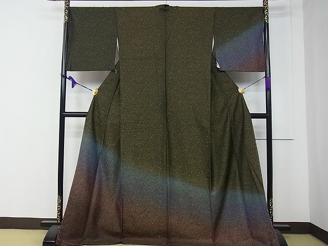 平和屋本店■極上　訪問着　黄金糸　お召地　吉祥文　逸品　未使用　CZAA0332s4