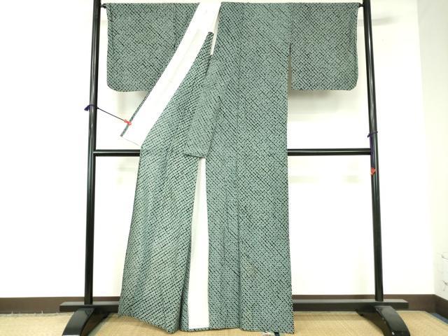 平和屋の平和屋着物∴夏物　浴衣　有松鳴海絞り　蜘蛛絞り　綿　逸品　DABI3323cd｜アングル2
