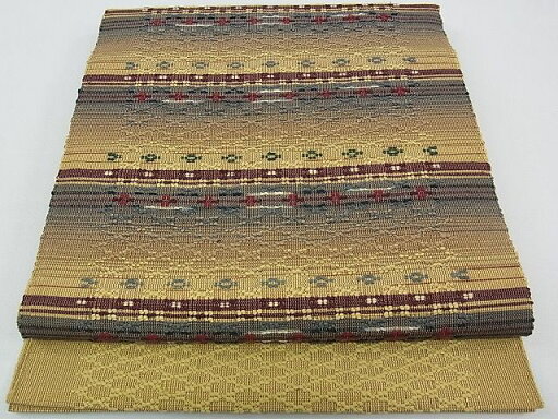 平和屋本店■極上 銀座もとじ 本場琉球 首里花織 八寸名古屋帯 逸品 CZAA0209s4 平和屋本店■極上 銀座もとじ 本場琉球 首里花織 八寸名古屋帯 逸品 CZAA0209s4
