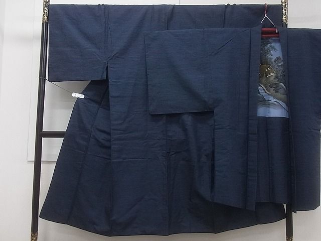 平和屋着物■男性 紬 アンサンブル 逸品 CAAG6054ev