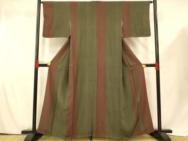 平和屋着物■上質な小紋 霞間道 正絹 逸品 AABF8415fw