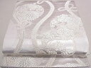 平和屋着物◎六通柄袋帯 立涌花丸文 銀糸 逸品 DAAH0274ya(4)