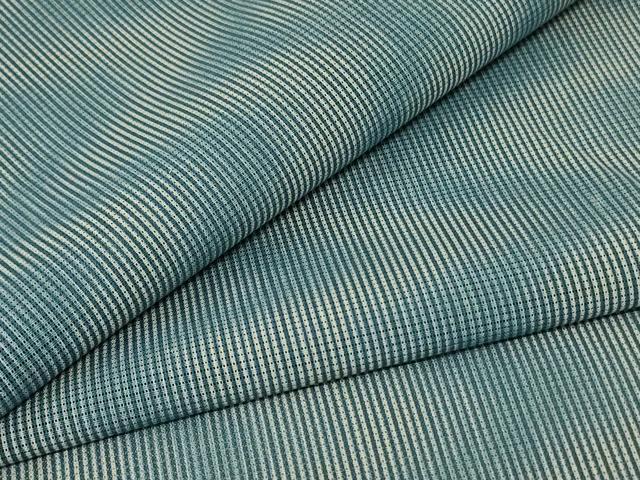 平和屋着物＊夏物　人間国宝 小宮康孝　小紋　絽　よろけ縞　三越扱い　正絹　逸品　AABE4361jd