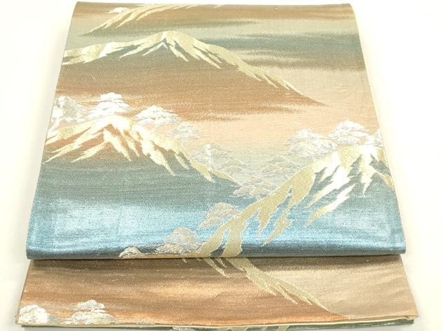 乐天商城 - 平和屋着物◎六通柄袋帯　重ね山松文　金銀糸　正絹　逸品　DAAY6100ea
