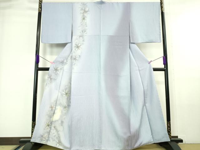 平和屋本店■極上　訪問着　人物　ブランコ　花　暈し染め　まるやま扱い　反端付き　逸品　未使用　DZAA6354kh5