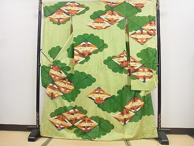 平和屋着物■豪華振袖 双鶴菱松文 逸品 DAAD1230du