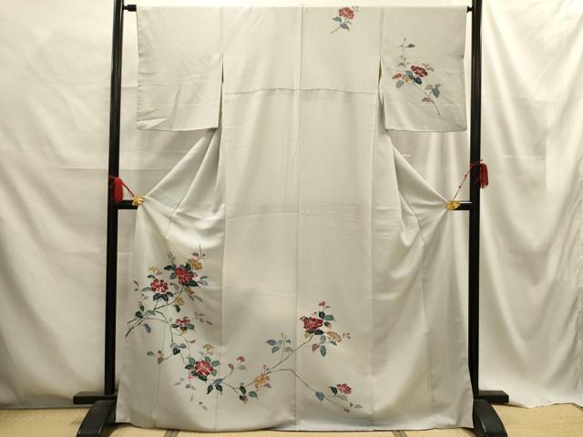 乐天商城 - 平和屋着物■訪問着　枝花文　暈し染め　ロング丈　正絹　逸品　AABE6042sx