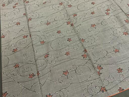 平和屋着物■本場大島紬 7マルキ 花唐草文 正絹 逸品 BAAO8255md 平和屋着物■本場大島紬 7マルキ 花唐草文 正絹 逸品 BAAO8255md