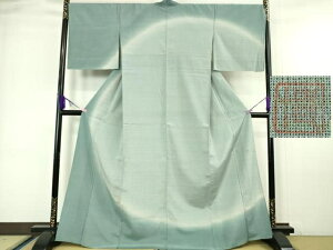 平和屋本店■極上 本塩沢 やまだ織 訪問着 単衣 染色作家 桐村博 逸品 未使用 DZAA6356kh5