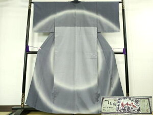 平和屋本店■極上 本塩沢 やまだ織 訪問着 単衣 染色作家 桐村博 雪の中のきれ 証紙付き 逸品 未使用 DZAA6358kh5