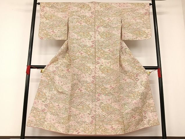 平和屋着物■上質な紬 風景花文 正絹 逸品 AAAJ2600Bph
