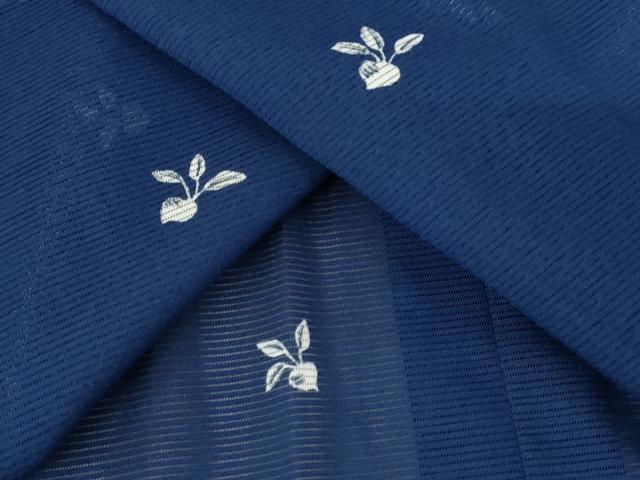 平和屋着物＊夏物 小紋 絽 成り物 洗える着物 AABB5881st