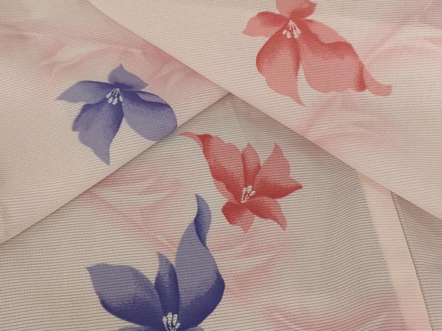 Full-Length Under-Kimono - 平和屋着物＊夏物　小紋　絽　舞花文　洗える着物　AABB5888st