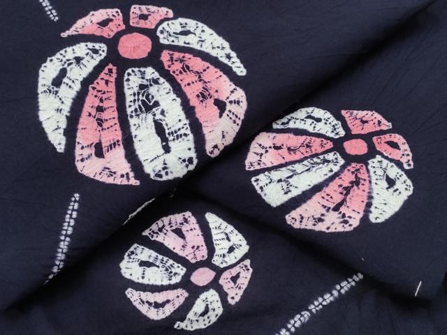 平和屋着物∴夏物 浴衣 有松鳴海絞り 鞠 綿 逸品 未使用 CAAY4564ng