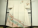 平和屋着物■訪問着 刺繍 草花文 暈し染め 金彩 正絹 逸品 DAAO6402we