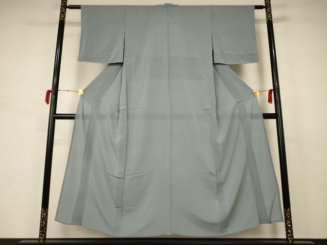 平和屋着物＊夏物　色無地　絽縮緬　豆がら茶色　正絹　逸品　未使用　AABB2602jd