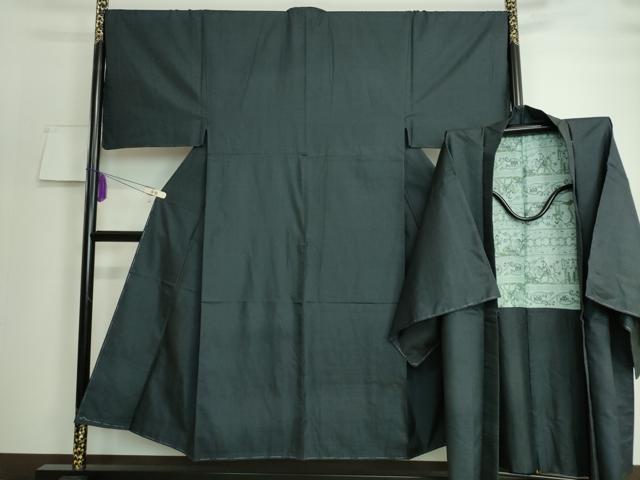 平和屋着物■極上　男性　本場大島紬　アンサンブル　長羽織　100亀甲　総詰め　逸品　DZAA7106kh5(4)