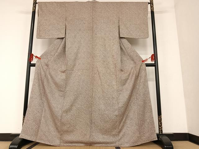 平和屋着物■大変加工の良い総絞り小紋 正絹 逸品 AAAT0413zg