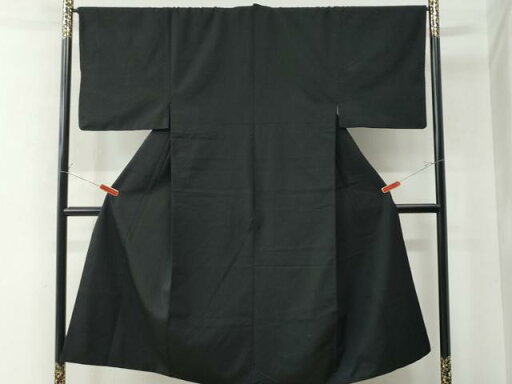 平和屋着物●男性 紬 色無地 黒地 正絹 逸品 CAAU2593yc 平和屋着物●男性 紬 色無地 黒地 正絹 逸品 CAAU2593yc