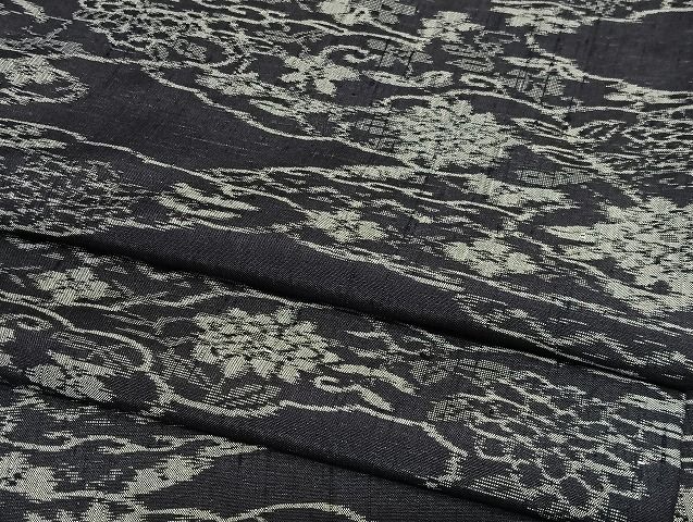 平和屋着物■上質な紬 花霞文 正絹 逸品 AAAH7736Boa