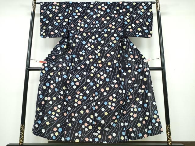 平和屋着物∴夏物 浴衣 有松鳴海絞り 草花尽くし 綿 逸品 CAAY4591ng