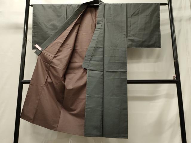 平和屋着物■男性　紬　アンサンブル　100亀甲　総詰め　正絹　逸品　未使用　CABD6481oy 2