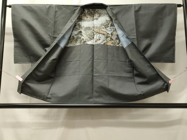 平和屋着物■男性　紬　アンサンブル　100亀甲　総詰め　正絹　逸品　未使用　CABD6481oy 3