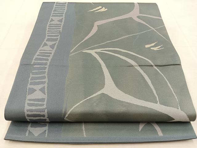 平和屋着物◎六通柄　本袋帯　幾何学文様　正絹　逸品　BAAU3124hj