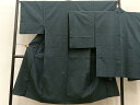 平和屋着物●男性 お召 アンサンブル 蚊絣 正絹 逸品 BAAQ2733pk